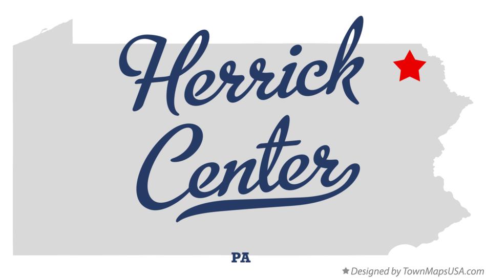 Map of Herrick Center Pennsylvania PA