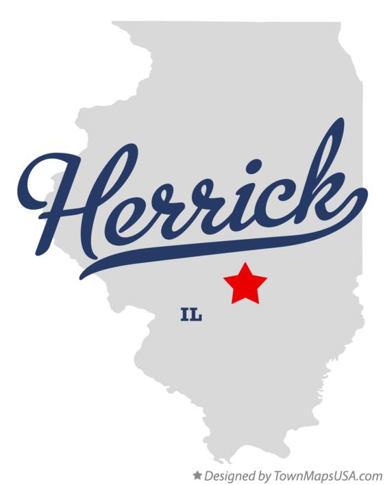 Map of Herrick Illinois IL
