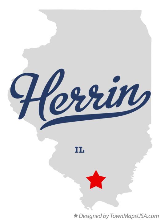 Map of Herrin Illinois IL