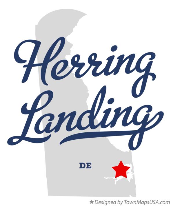 Map of Herring Landing Delaware DE