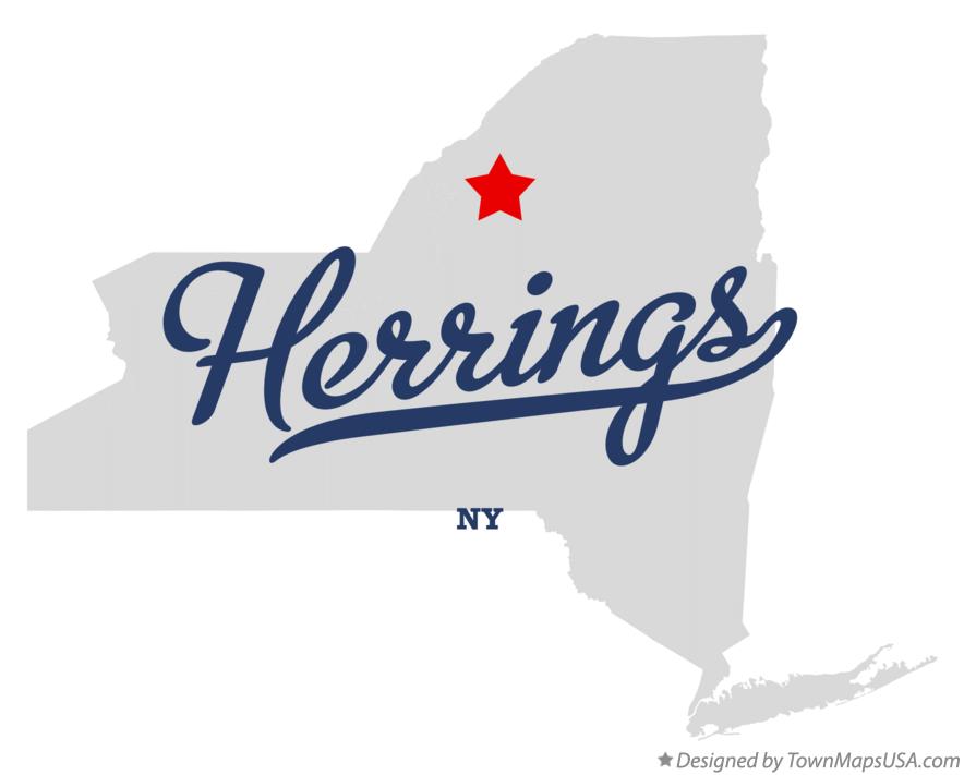 Map of Herrings New York NY