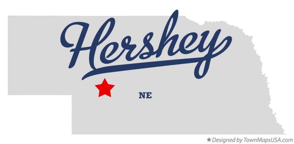Map of Hershey Nebraska NE