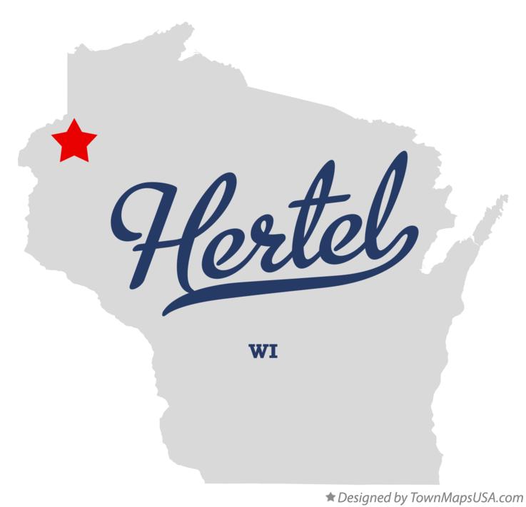 Map of Hertel Wisconsin WI