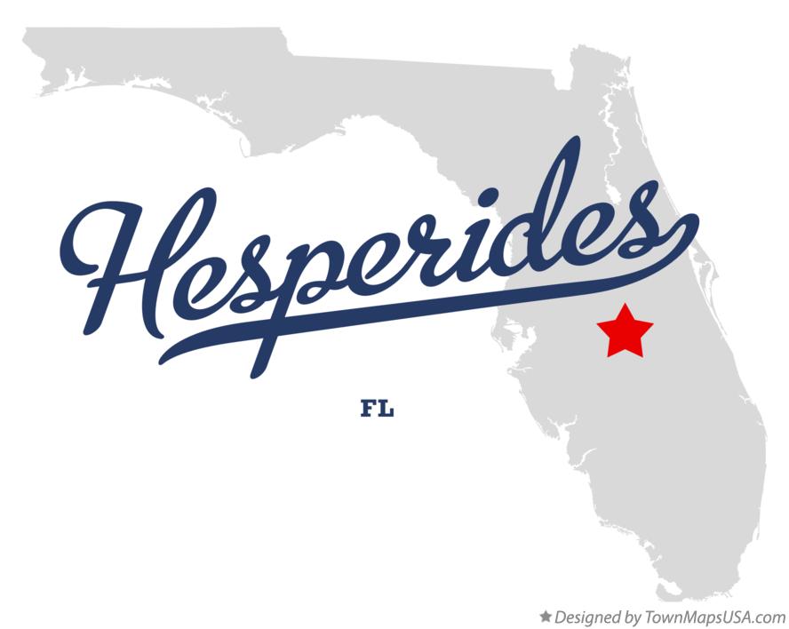 Map of Hesperides Florida FL