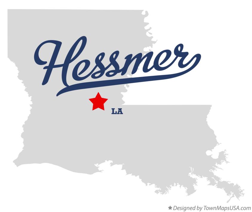 Map of Hessmer Louisiana LA