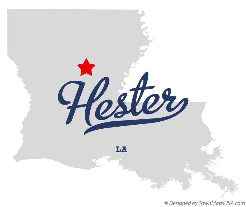 Map of Hester Louisiana LA