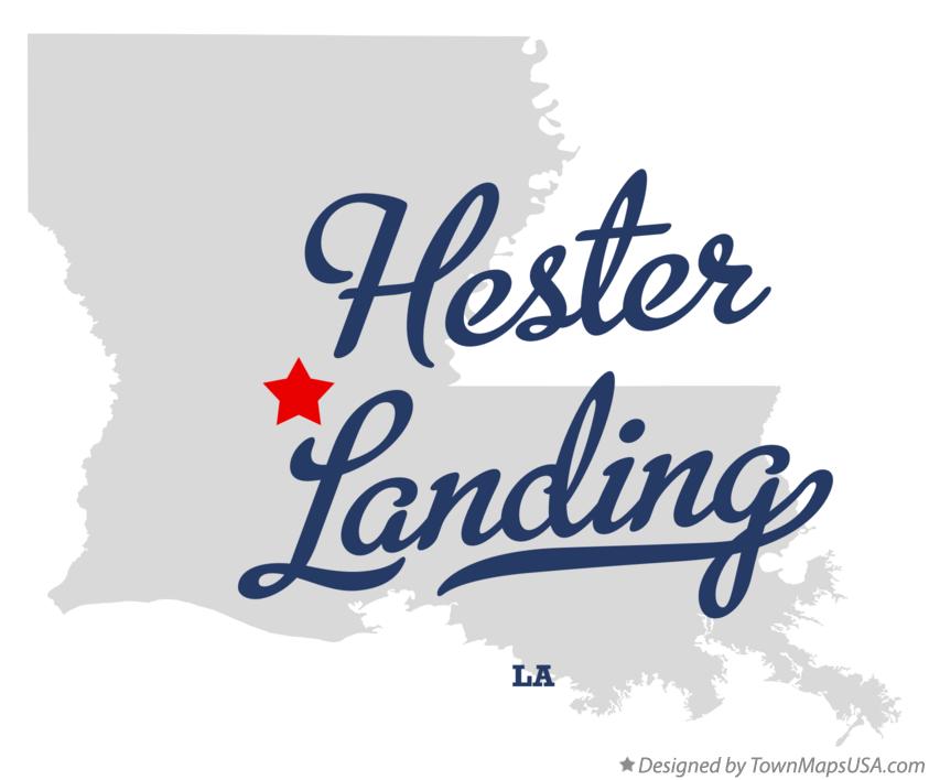 Map of Hester Landing Louisiana LA