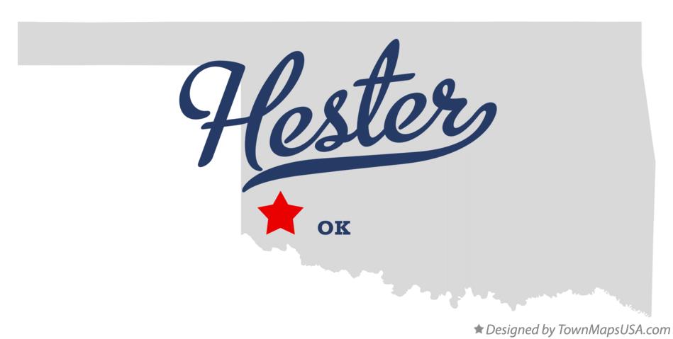 Map of Hester Oklahoma OK