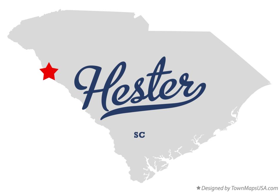 Map of Hester South Carolina SC