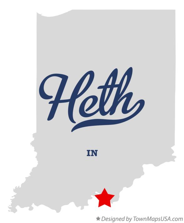 Map of Heth Indiana IN