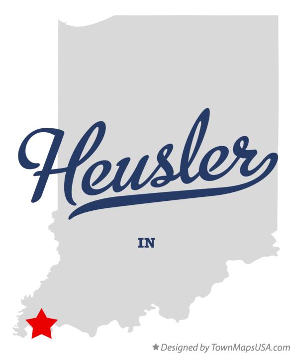 Map of Heusler Indiana IN
