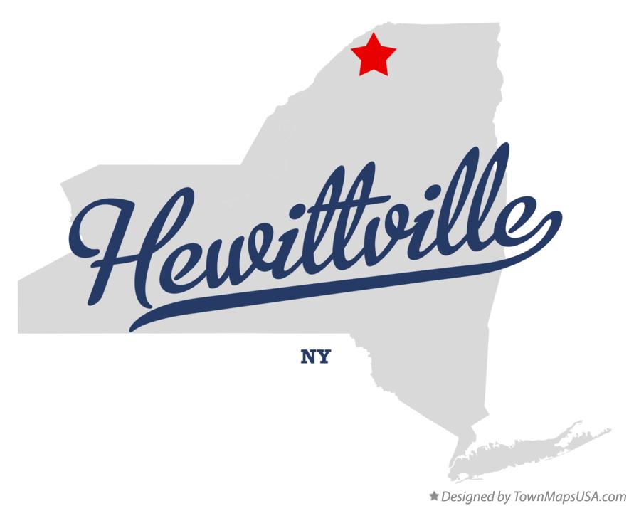 Map of Hewittville New York NY