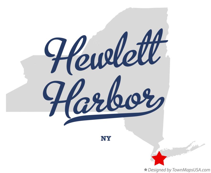Map of Hewlett Harbor New York NY