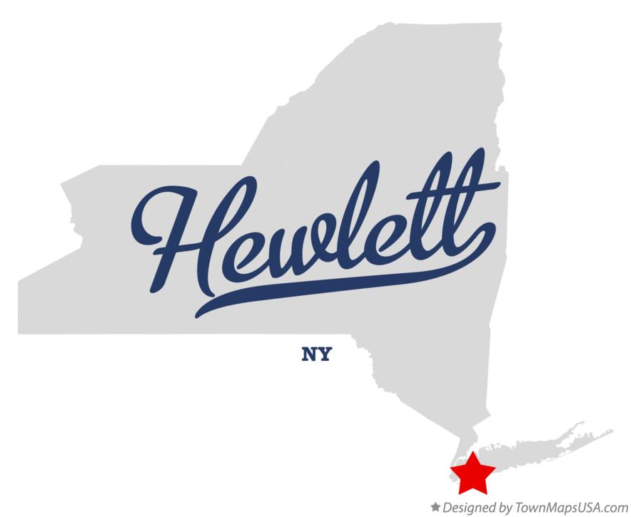 Map of Hewlett New York NY