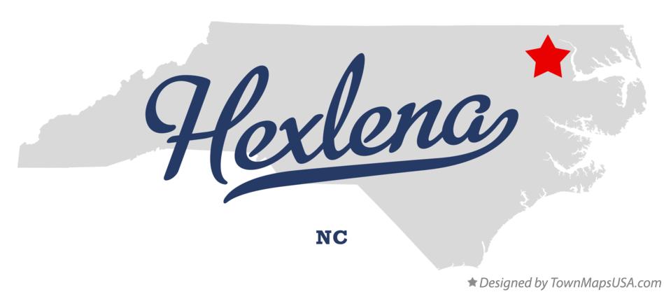Map of Hexlena North Carolina NC