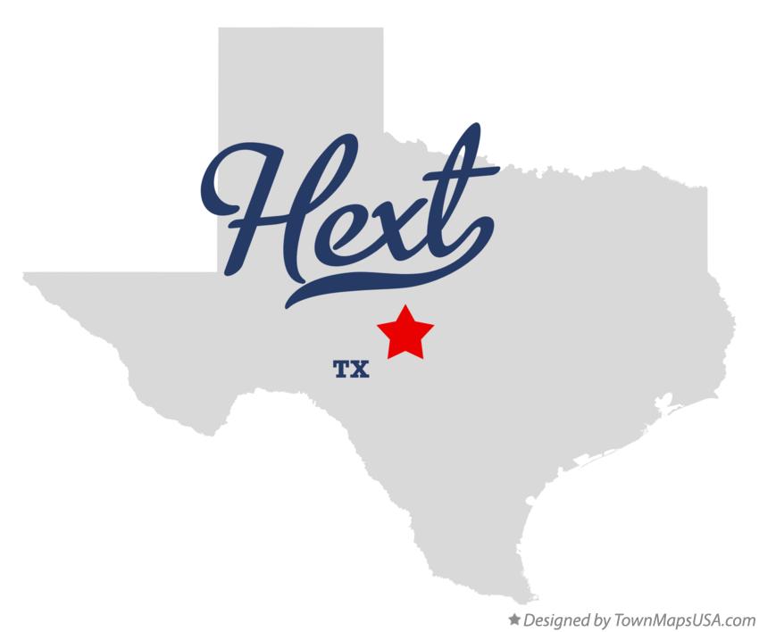 Map of Hext Texas TX