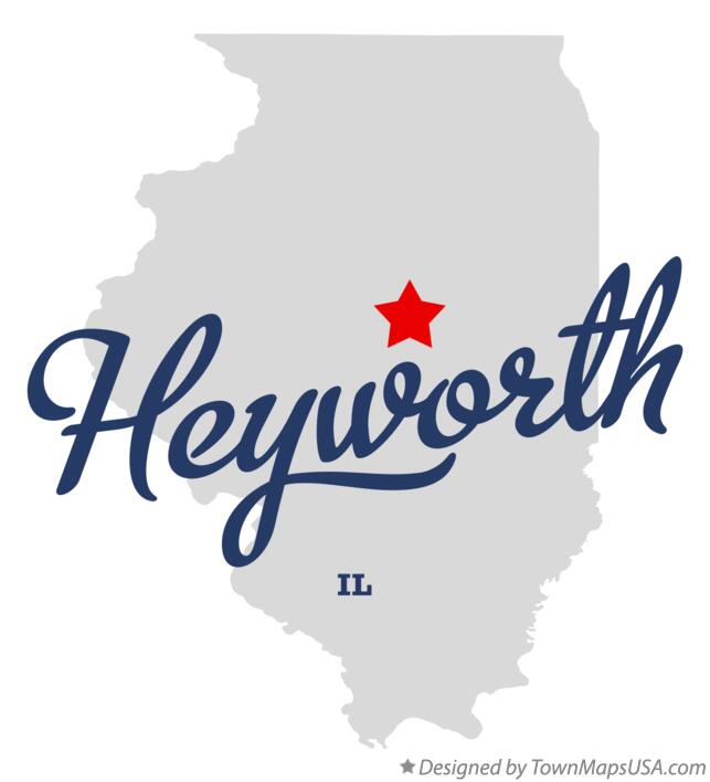 Map of Heyworth Illinois IL