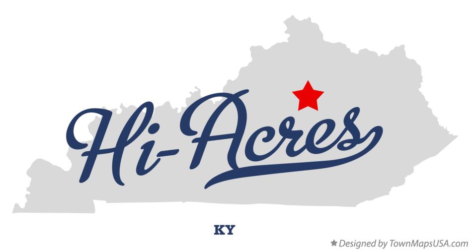 Map of Hi-Acres Kentucky KY