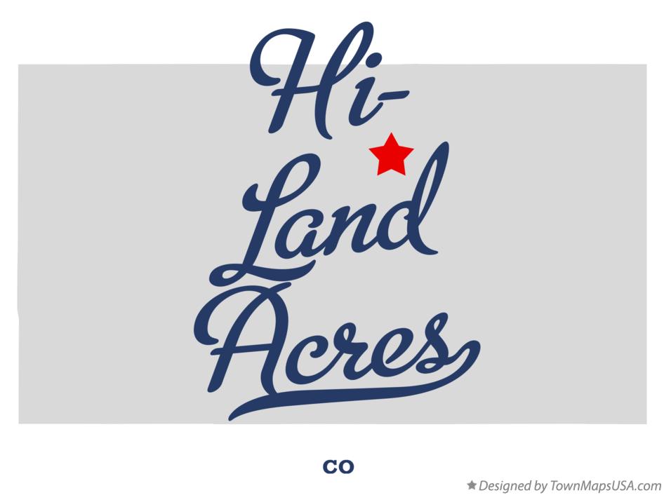 Map of Hi-Land Acres Colorado CO