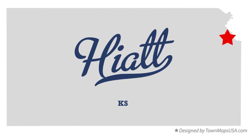Map of Hiatt Kansas KS