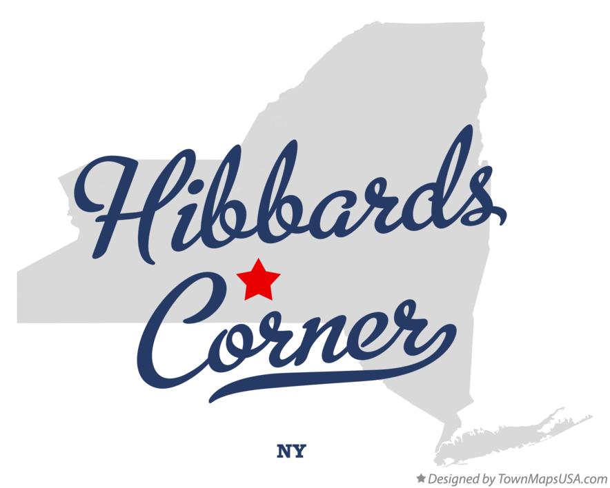 Map of Hibbards Corner New York NY