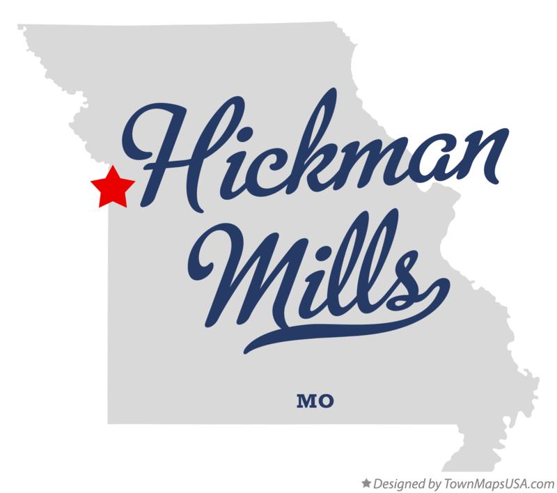 Map of Hickman Mills Missouri MO