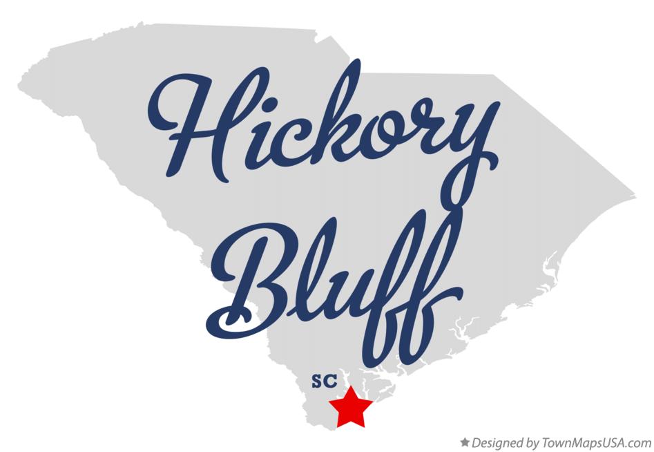 Map of Hickory Bluff South Carolina SC