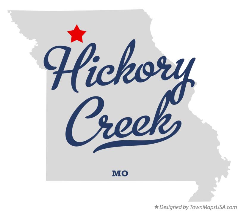Map of Hickory Creek Missouri MO
