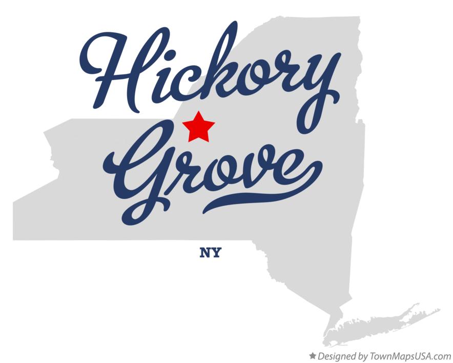 Map of Hickory Grove New York NY