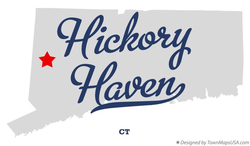 Map of Hickory Haven Connecticut CT