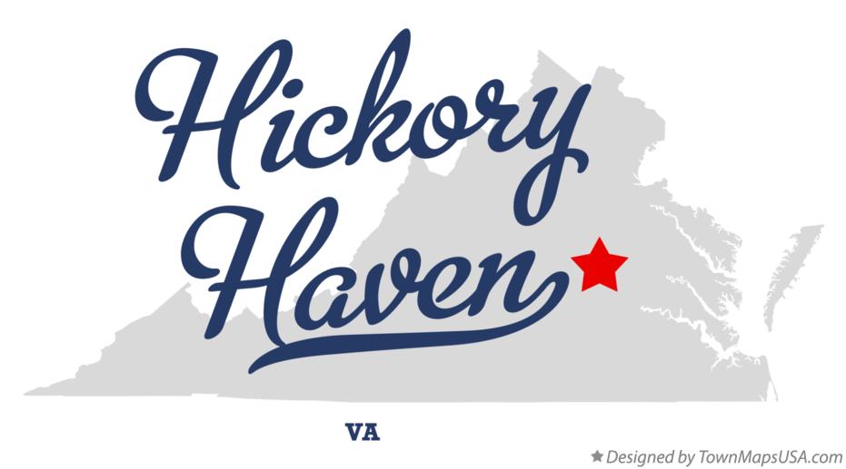 Map of Hickory Haven Virginia VA