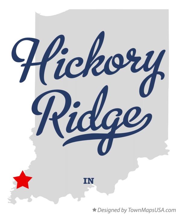 Map of Hickory Ridge Indiana IN