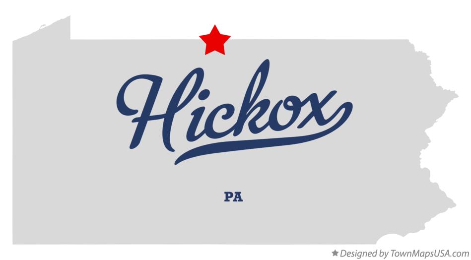 Map of Hickox Pennsylvania PA