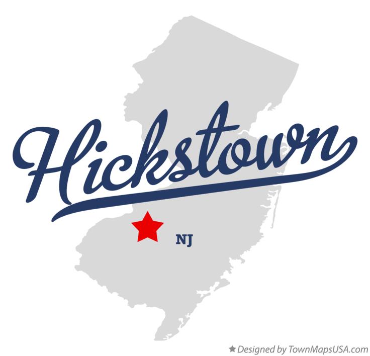 Map of Hickstown New Jersey NJ
