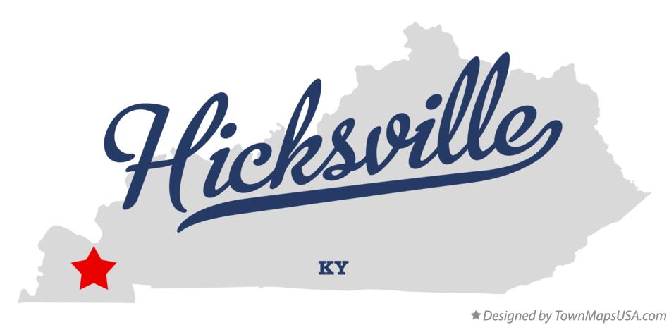 Map of Hicksville Kentucky KY
