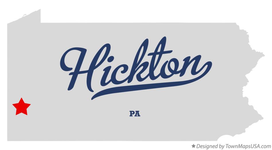 Map of Hickton Pennsylvania PA