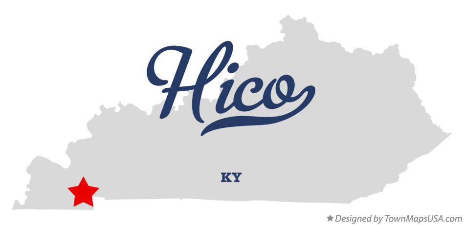 Map of Hico Kentucky KY
