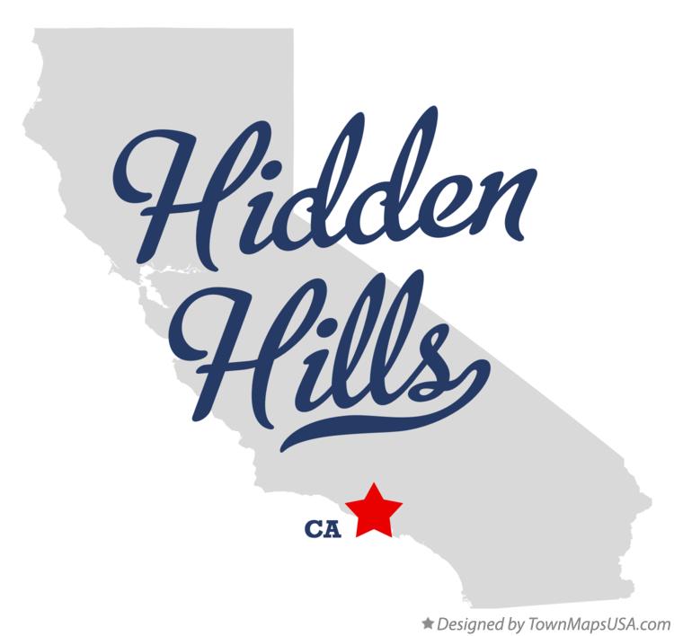 Map of Hidden Hills California CA