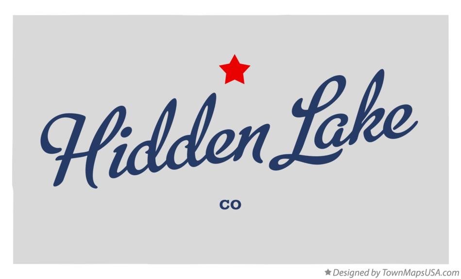 Map of Hidden Lake Colorado CO