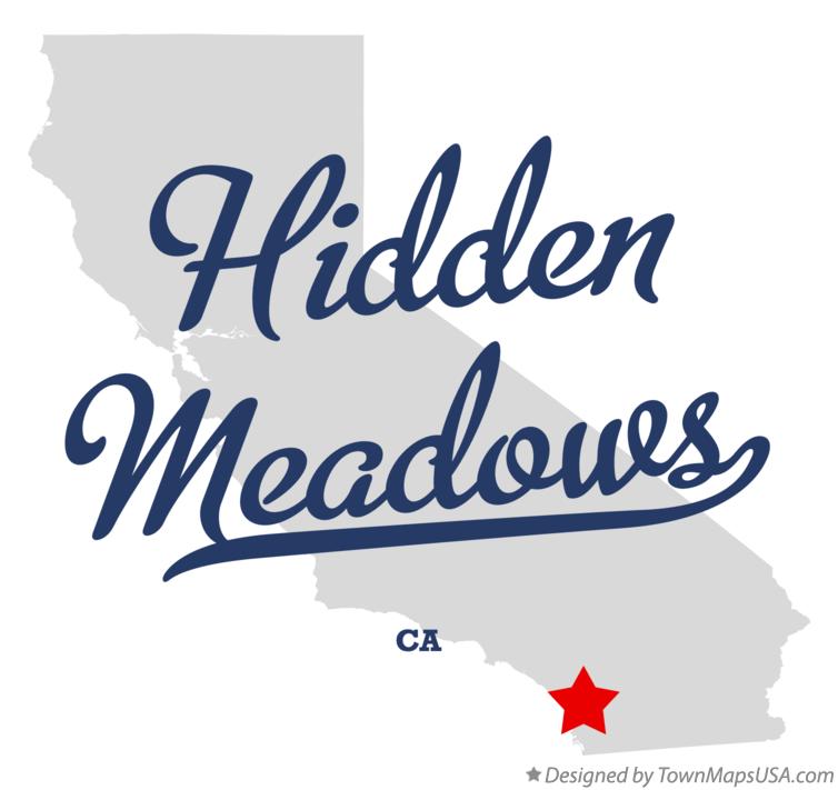 Map of Hidden Meadows California CA
