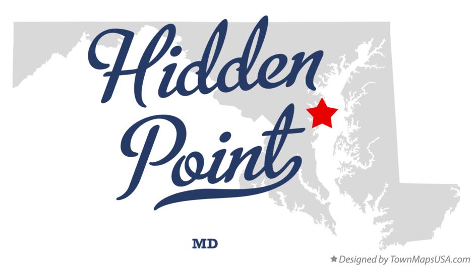 Map of Hidden Point Maryland MD