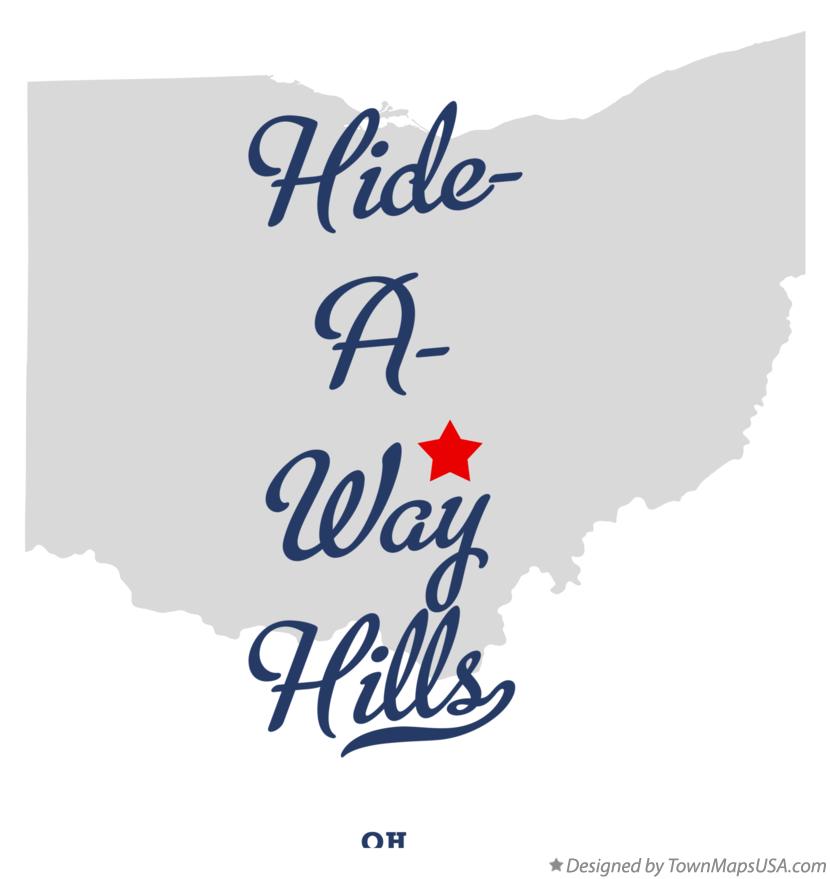 Map of Hide-A-Way Hills Ohio OH