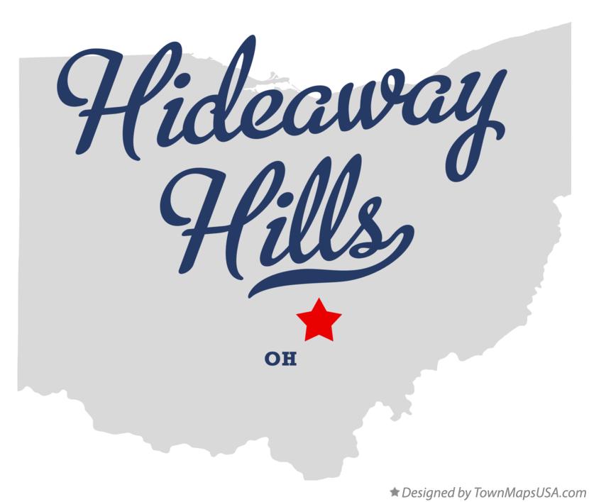 Map of Hideaway Hills Ohio OH