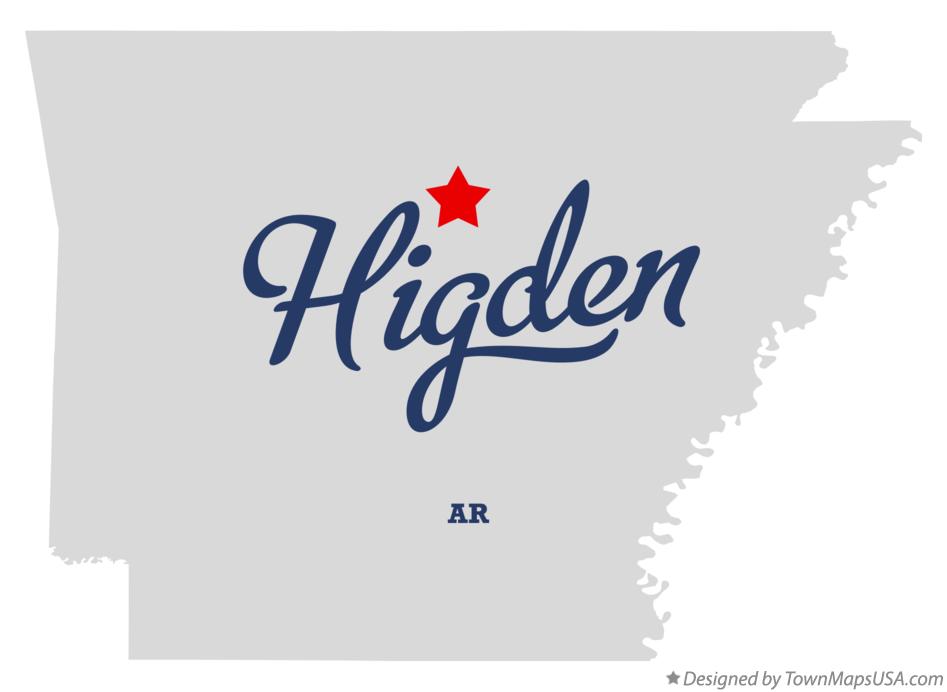 Map of Higden Arkansas AR