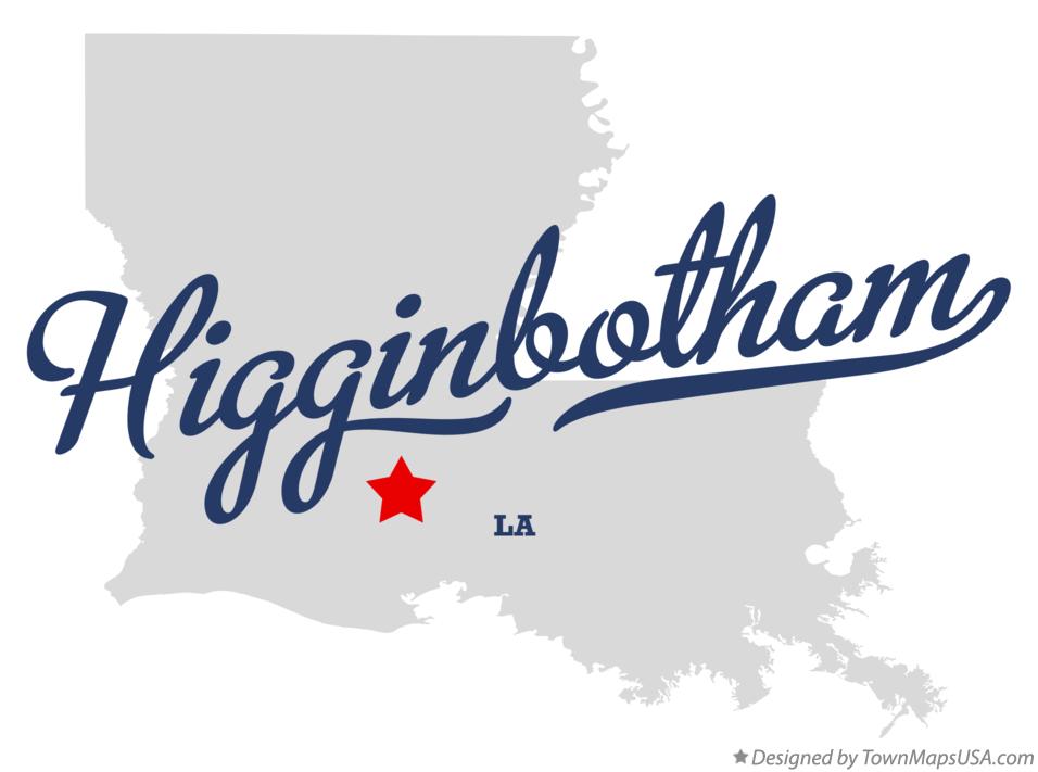 Map of Higginbotham Louisiana LA