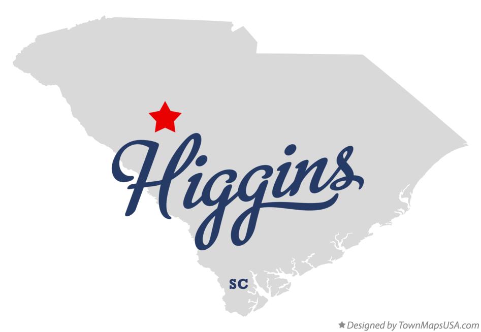 Map of Higgins South Carolina SC