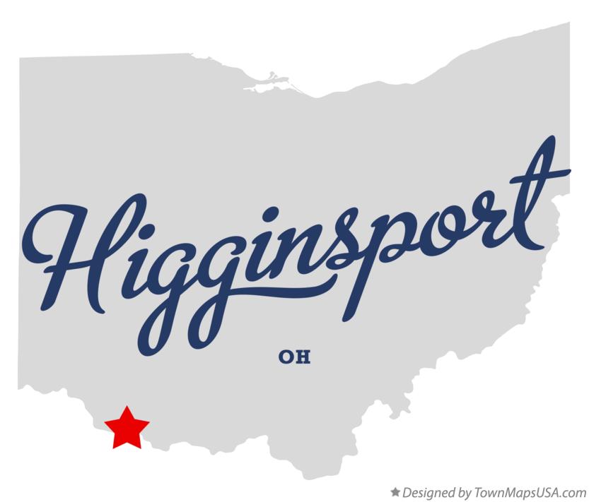 Map of Higginsport Ohio OH