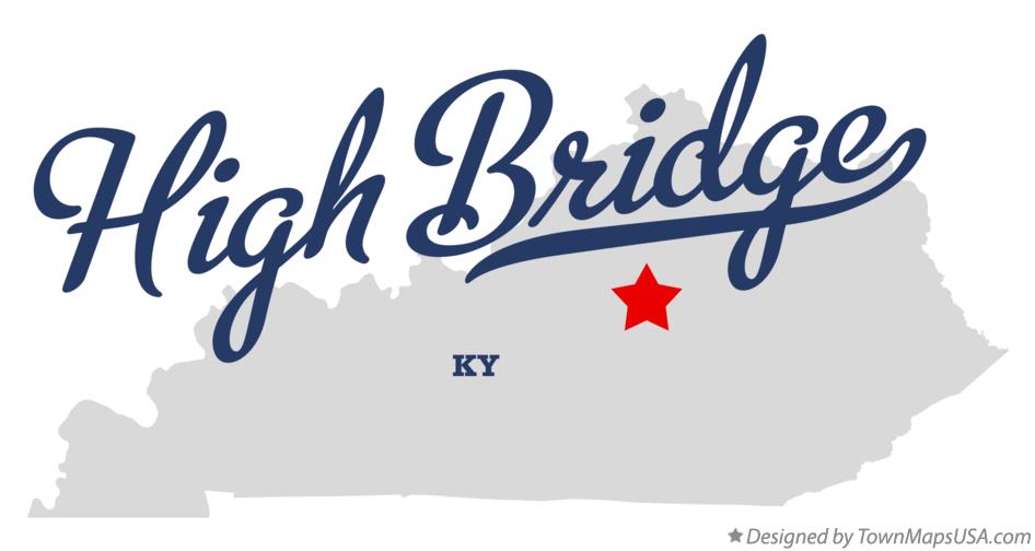 Map of High Bridge Kentucky KY
