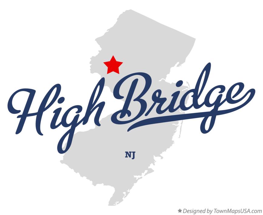 Map of High Bridge New Jersey NJ