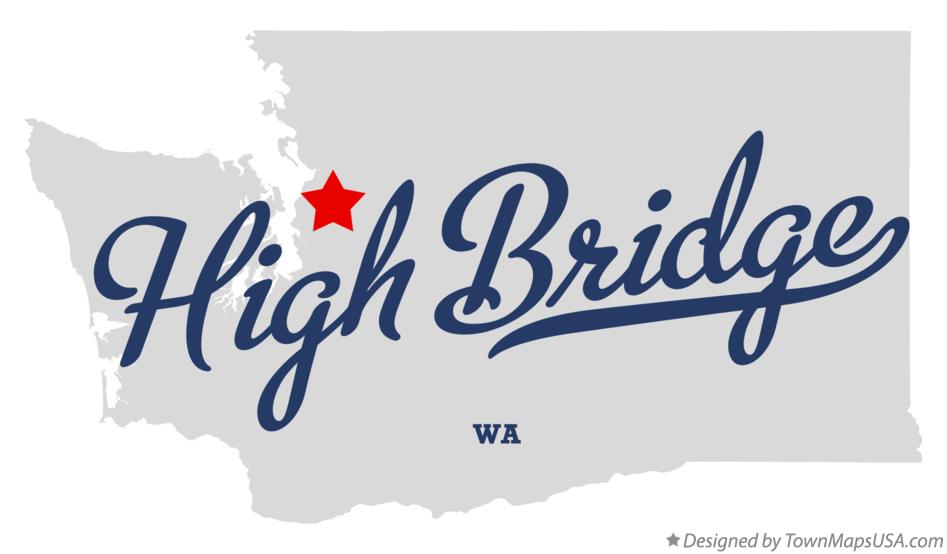 Map of High Bridge Washington WA